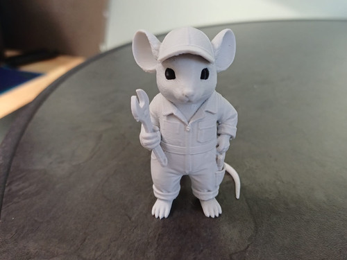 Mechaniker maus figur deko - mechaniker-maus-figur,