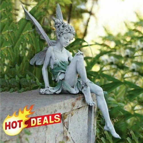 Elfe sitzend fee - figur, feen