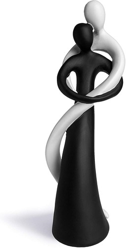 Statue verliebtes paar schwarz - statue,