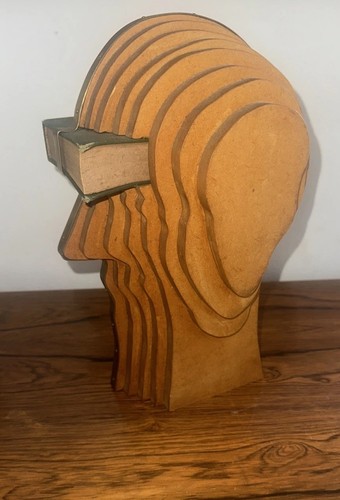 Skulptur kopf holzscheiben - skulptur,