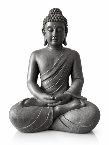 Buddha statue grau - buddha,