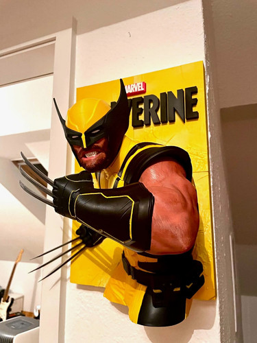 Marvel wolverine wandbüste - wolverine, 3d