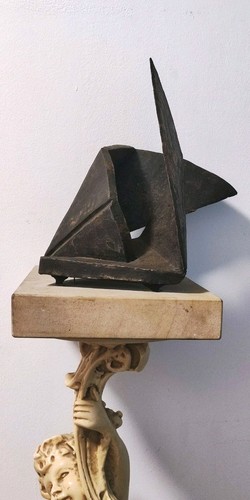 Abstrakte bronzeskulptur - abstrakte,