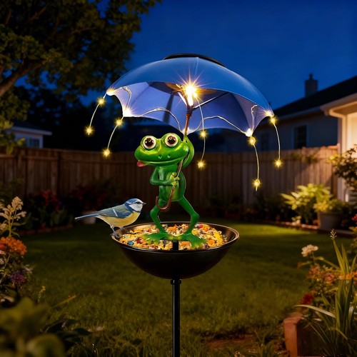 Solar frosch gartenfiguren - frosch,