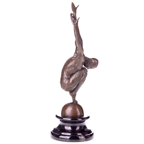 Bronze skulptur schwimmer auf - schwimmer,