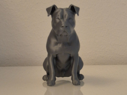 Hundefigur pitbull statue deko - hundefigur,