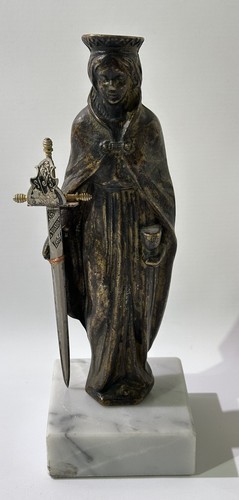 Vintage bronze statue - vintage,