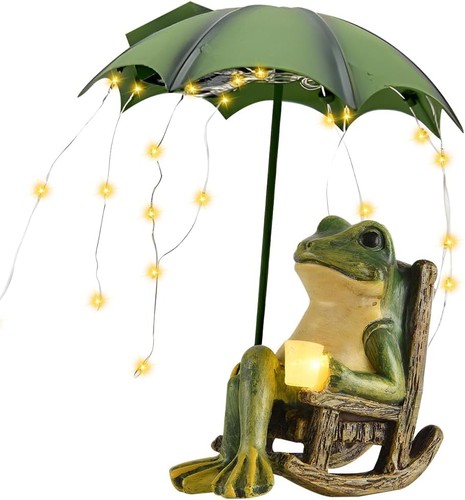 Solar frosch figuren garten - frosch,
