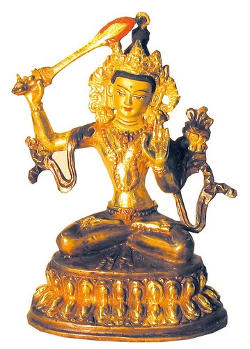 Figur statue manjushree - figur,