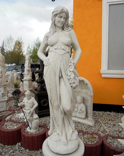 Steinfigur frau mit - "frau,