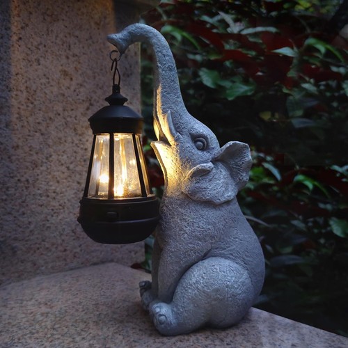 Solar elefant statue - solar,