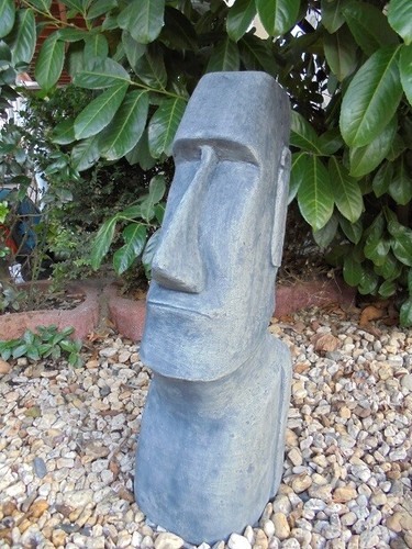 Steinfigur moai skulptur - steinfigur,,